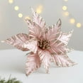 thumbnail image 5 of Christmas Magnolia Tree Decoration With Stem Glitter Realistic Reusable Artificial Magnolia Flower For Tree And Wreath Holiday Decor, 5 of 6