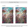 thumbnail image 3 of Mushrooms Sky Rose Flower Garden Flag House Banner 12" x 18" Double Sided Outdoor Yard Decoration, 3 of 6