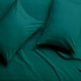 thumbnail image 3 of 24" EXTRA DEEP POCKETS - 1000-Thread Count 100% Egyptian Cotton Olympic Queen Sheet Set, Long Staple Cotton, 1000-TC Pure Cotton - Olympic Queen, Teal Blue, 3 of 7
