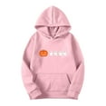 thumbnail image 3 of Craaazy Halloween Hoodies For Women Long Sleeve Hooded Tops With Pocket Halloween Printed Casual Loose Drawstring Sweatshirt Gifts For Women, 3 of 4