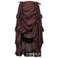 thumbnail image 3 of New style female modern dance hip-hop street dance performance skirt Halloween ethnic dance stage performance skirt pirate skirt-Black-S, 3 of 7
