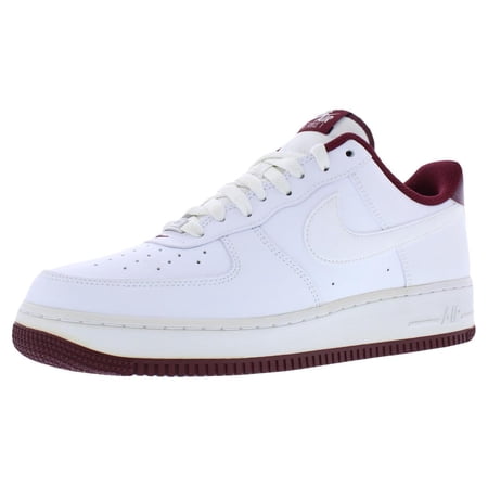 Nike Air Force 1 '07 Unisex Shoes Size 11, Color: White/White/Dark Beetroot