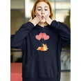 thumbnail image 2 of Happy Corgi W Heart Balloons Hoodie Women -Image by Shutterstock, Female x-Large, 2 of 4