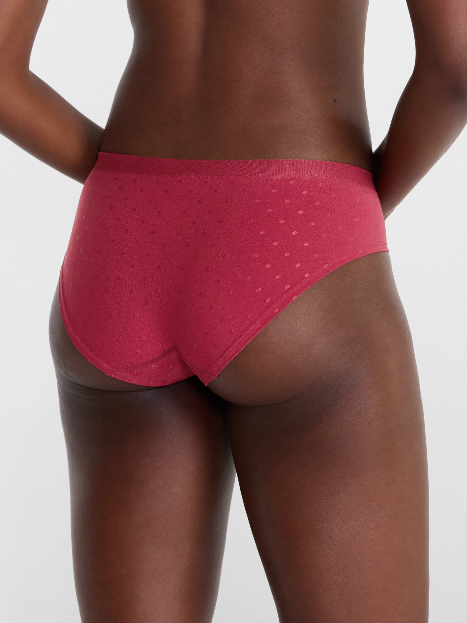 Joyspun Women's Seamless Hipster Panties, 3-Pack, Sizes XS-XXXL