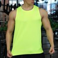 thumbnail image 2 of Fengqque Men's Workout Tank Tops Swim Shirts Quick Dry Running Athletic Sleeveless UV Protection Muscle Tees Green S(S), 2 of 8