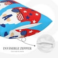 thumbnail image 5 of Easygdp4th Of July Gnomes Polyester Fiber Double-Sided Pillowcase,Super Soft,Comfortable And Luxurious Pillowcase,Not Easy To Break Or Deform- 14"X20", 5 of 9