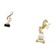 thumbnail image 5 of Escultura de resina de un caballo con . Figura moderna de animal. Adorno creativo para mesa, centro de mesa, escritorio, chimenea, dorm, 5 of 8