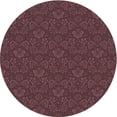 thumbnail image 1 of Ahgly Company Tapis Rond Lavable en Machine Intérieur Transitionnel Rouge Cerise, 7 Pieds Rond, 1 of 7