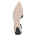 thumbnail image 4 of YDN Women Pointed Toe Slingback D'orsay Pumps Elastic Backstrap Low Block Heels Elegtant Prom Date Work Sandals Size 11 Dark Blue, 4 of 4