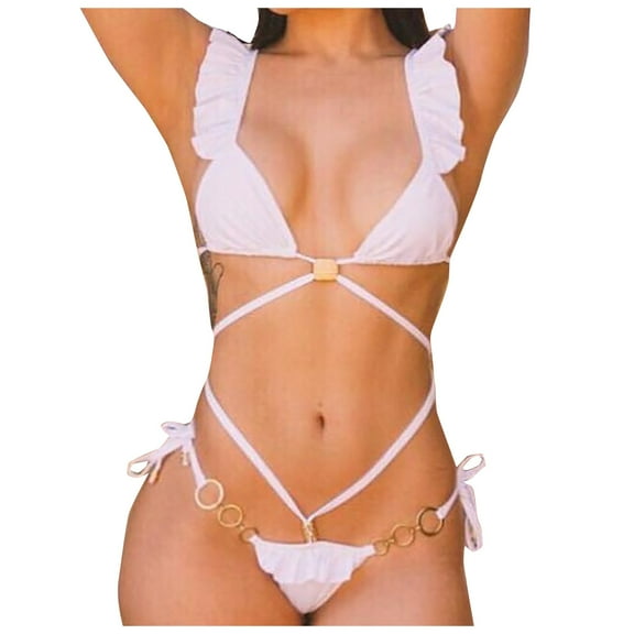 Sngxgn Bathing Suit for Women Tummy Control High Cut Swimsuit Womens Swim Suit(White,S)