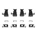 thumbnail image 3 of Dynamic Friction Company Front Disc Brake Hardware Kit 340-55004| Fits 2013-2019 Ford Explorer, Flex, Police Interceptor Sedan, Police Interceptor Utility, Taurus, Lincoln MKT; 2013-2016 Lincoln MKS, 3 of 3