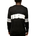 thumbnail image 2 of X RAY JEANS Mens Tie Dye Crewneck Sweater, Black/White, S, 2 of 6