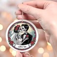 thumbnail image 4 of Bride and Groom Skeleton Christmas Ornament 2025, Couple Skeleton Always Together Christmas Ornament Gift for Married Engaged Wedding, 4 of 5