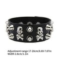 thumbnail image 4 of Rocker Styles Adjustable Wristband Decorated With Metallics Studs for Festival and Streetwear Looks, 4 of 15