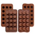 thumbnail image 1 of 4 Pcs Moules en Silicone pour Chocolat, Gelée, Bonbons, Bombes de Graisse, Collations Keto, Glaçons, Tasses Rondes, 1 of 5