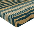 thumbnail image 4 of Ambesonne Abstract Fitted Sheet, Modern Stripes Grungy Art, King Size, Dark Teal and Sand Brown, 4 of 5