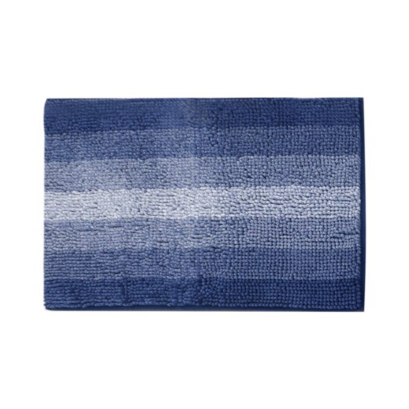 Kezqiaxn Bath Rugs Chenille Bathroom Rugs Absorbent Entrance Door Mat Non-Slip Foot Mat Household Supplies for Bathroom Shower Room Toilet Blue 16*23.62In