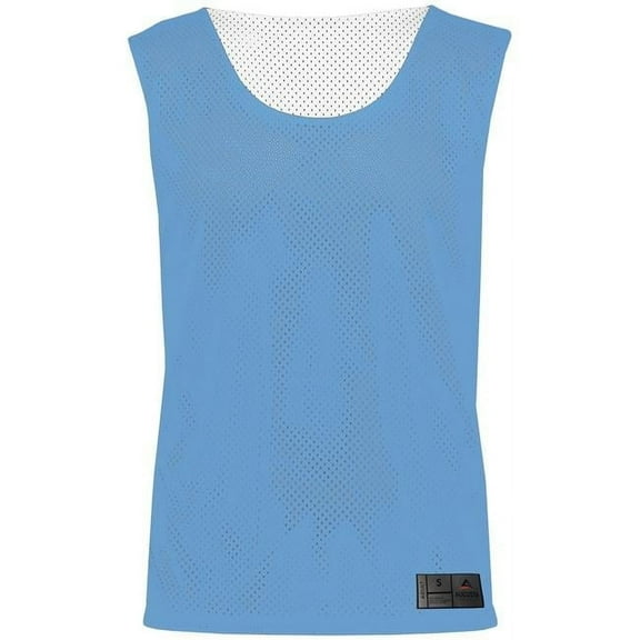 ASI 9717.293.2XL Adult Mesh Reversible Pinnie Top, Columbia Blue & White - 2XL