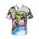 thumbnail image 1 of Fotbe Alligator Donut Pool Float Camisa Hawaiana para Hombre Unisex – Camisa Casual de Verano con Botones de Manga Corta de Algodón y Lino,Small, 1 of 7