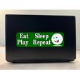 thumbnail image 3 of 10in x 3in Eat Sleep Play Repeat Golf Bumper Sticker Decal Windo, 3 of 6