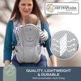 thumbnail image 6 of Dreambaby Oxford Adjustable 3-in-1 Position Baby Carrier Infant Unisex 7.5 to 33lbs Gray, 6 of 7