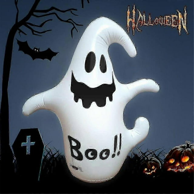 2025 Halloween Decoration Inflatable Ghost, 1.2 M Halloween Ghost Inflatable Lights Halloween Decoration With Remote Control