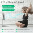 thumbnail image 2 of 9-inch Portable Pedestal Fan 10800mAh Battery Type-C Rechargeable Oscillating Standing, 2 of 8