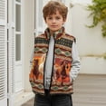 thumbnail image 3 of Binienty Aztec Tribal Horse Girls Zip Up Jackets Size 9-10 Warm Thick Fleece Outerwear Vests With Pockets Lightweight Fuzzy Fluffy Fleece Waistcoat Big Kids Comfy Thick Fall Winter Clothes, 3 of 7