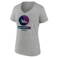 thumbnail image 2 of Women's Heather Gray US Paralympic Swimming Radiating Victory V-Neck T-Shirt, 2 of 3