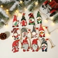 thumbnail image 3 of Shoreew 9Pcs Wooden Christmas Tree Hanging Decorations Handmade Elf Gnome Doll Ornaments Xmas Tree Home Holiday Decor, 3 of 7
