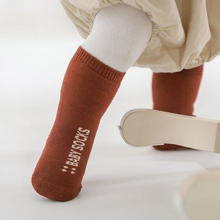 

Baby Socks Boys And Girls Floor Thickened Warm Wool Ring Non-Slip Indoor Walking