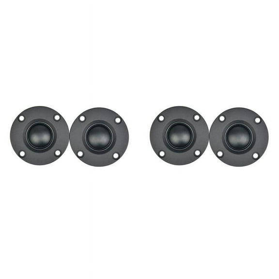 4Pcs 6Ω 30W Black Silk Film Soft Dome Tweeter Speaker Unit