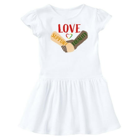 

Inktastic Love Support Equality Gift Baby Girl Dress