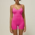 thumbnail image 5 of Jumpsuits for Women Bra Pads Sleeveless Bodysuit Hollow Out Back Training Elastic Soft Seamless Fitness Womens Yoga Outfits Hot Pink S, 5 of 9