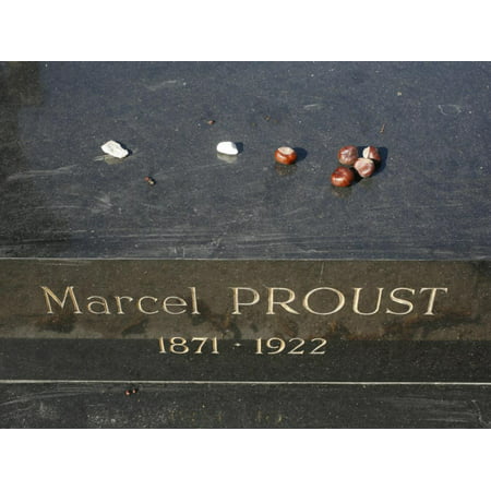 Marcel Proust's Grave at Pere Lachaise Cemetery, Paris, Ile De France, France, Europe Print Wall Art By