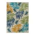 thumbnail image 2 of World Rug Gallery Contemporary Floral Leaves Flatweave Indoor/Outdoor Area Rug - MULTI 5' X 7', 2 of 9