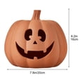 thumbnail image 3 of Decoración de Halloween 2025, linterna de calabaza hecha a mano, decoración de Halloween con detalles, decoración de Halloween, calabaza de resina para Acción de Gracias, decoración de otoño, 3 of 7