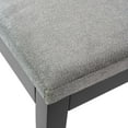 thumbnail image 6 of Plank+Beam Solid Wood Dining Chair Frame (2 Pack), Black with Slate Cushion, 6 of 9