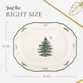 thumbnail image 6 of Spode Christmas Tree 19" Serving Platter - Porcelain Holiday Serving Tray for Entertaining - Dishwasher & Microwave Safe - Classic Christmas Tableware for Serving Festive Dishes, 6 of 6