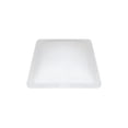 thumbnail image 1 of Icon Skylight 14367 5 Inch High Bubble Type Dome; Rectangular; For 19 Inch Length x 16 Inch Width Opening; 22 Length x 19 Inch Width Flange; White; Polycarbonate; Without Blind; Single, 1 of 1