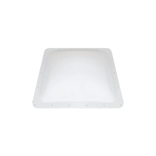 Icon Skylight 14367 5 Inch High Bubble Type Dome; Rectangular; For 19 Inch Length x 16 Inch Width Opening; 22 Length x 19 Inch Width Flange; White; Polycarbonate; Without Blind; Single