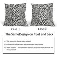 thumbnail image 6 of Black Cheetah Pillow Covers 16x16 Inch Set of 2 Black and White Leopard Print Throw Pillow Covers Animal Spots Outdoor Pillowcase Cushion Cover Modern Decorative Pillows for Couch Bed Sofa Home Decor, 6 of 6