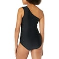 thumbnail image 2 of MSRP $118 Calvin Klein Womens One-Shoulder Starburst Black Size 10, 2 of 2