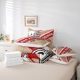 thumbnail image 5 of Erosebridal Football Bedding Sets Twin Size,Ball Game Comforter Sets with Sheets,Sport Decor (San Frangcisco),Reversible,Breathable,7-Piece, 5 of 5