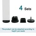 thumbnail image 5 of Unique Bargains Adjustable Leveling Feet 25 x 25mm Square Inserts Furniture Glide 4 Sets, 5 of 7