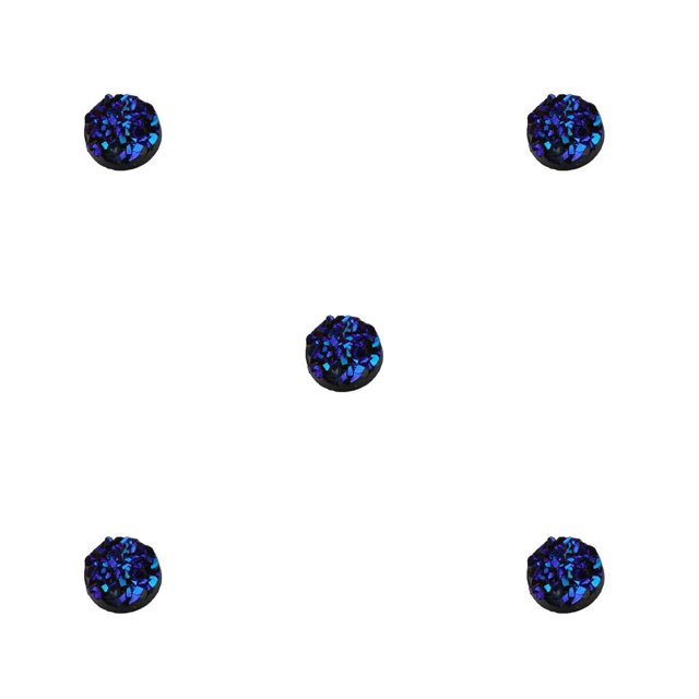 QualitChoice Boucles d'Oreilles Clou Surface Lisse Perles en Résine Multicolore Fournitures pour Femmes Accessoires de Bijoux Kit de Pendentifs Clous Perles Cristal Type 14 5ensemble