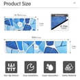 thumbnail image 2 of Blue Glass Gradient Kitchen Sink Splash Guard, Silicone Sink Faucet Mat Dry Out the Kitchen Bathroom, 2 of 7