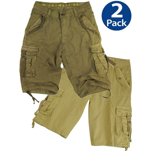 Stone Touch Jeans - Mens Military Cargo Shorts 2 pcs pack (Stone ...