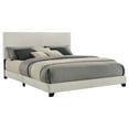 thumbnail image 3 of Dorian Fabric Upholstered Eastern King Panel Bed Cream, 3 of 8