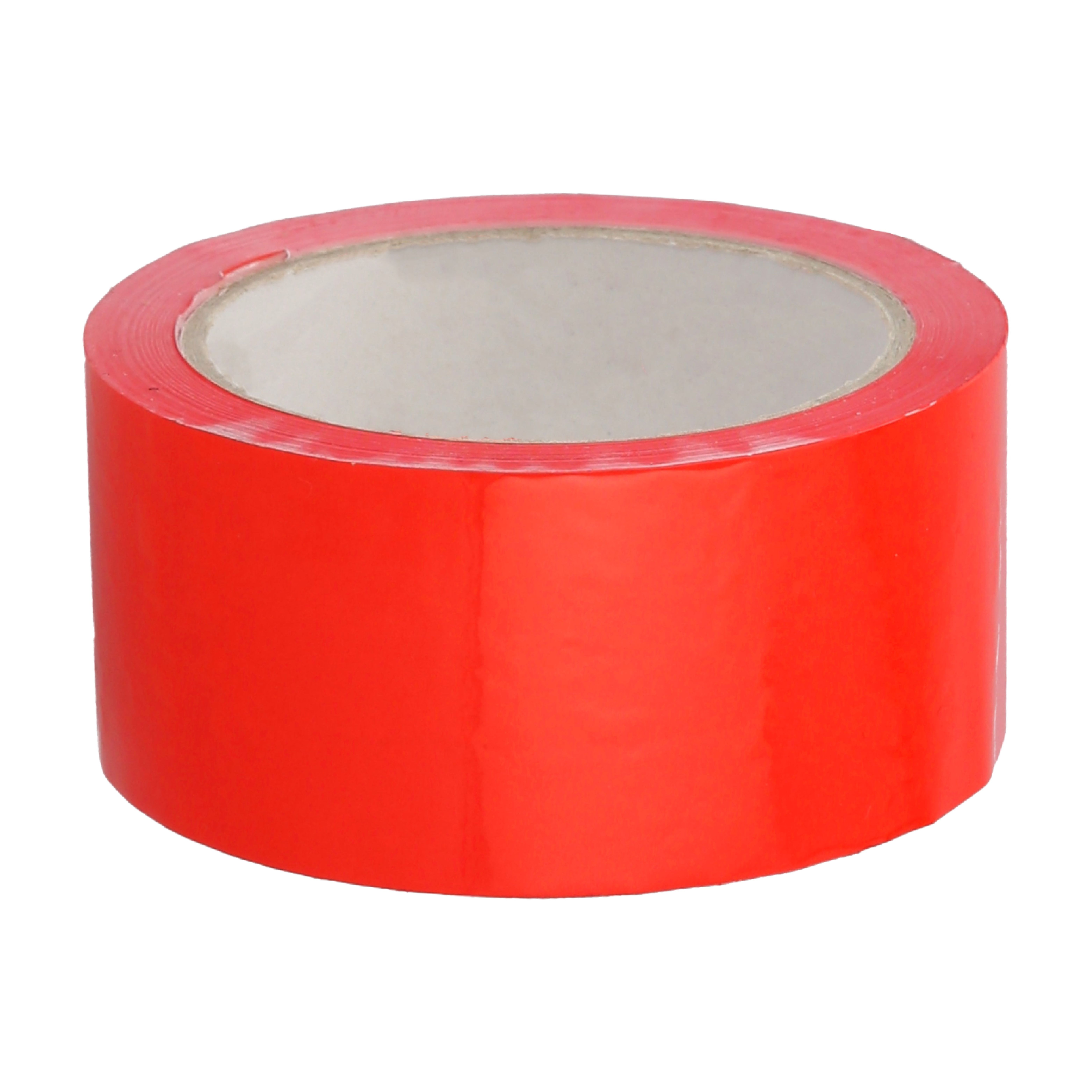 Shield Tape 6 Rolls - 2 Mil - Red Colored Packing Sealing Tape with Dispensar Convenient, Product Coding, Dating Inventory, Red, 3" x 55 Yards, 3" Core